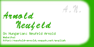 arnold neufeld business card